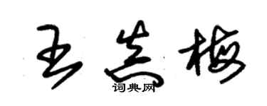 朱锡荣王真梅草书个性签名怎么写