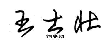 朱锡荣王士壮草书个性签名怎么写