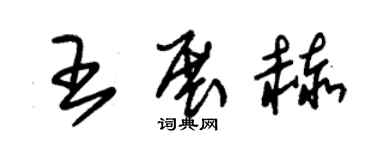 朱锡荣王展赫草书个性签名怎么写