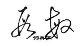 骆恒光段敏草书个性签名怎么写