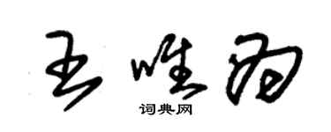 朱锡荣王唯为草书个性签名怎么写