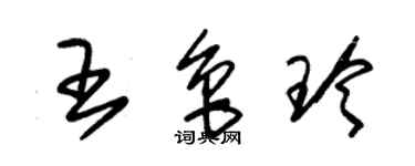 朱锡荣王鲁玲草书个性签名怎么写