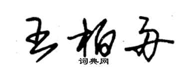 朱锡荣王柏舟草书个性签名怎么写
