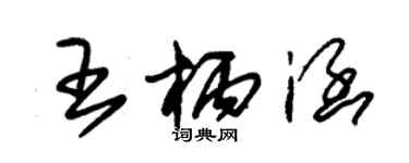 朱锡荣王柄涵草书个性签名怎么写