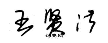 朱锡荣王贤淑草书个性签名怎么写