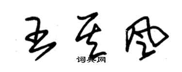 朱锡荣王其风草书个性签名怎么写