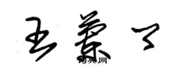 朱锡荣王兰卿草书个性签名怎么写