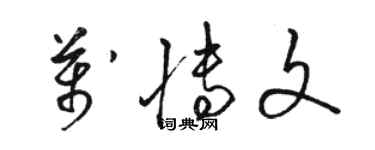 骆恒光万博文草书个性签名怎么写
