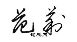骆恒光范莉草书个性签名怎么写