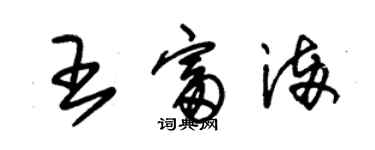 朱锡荣王富满草书个性签名怎么写