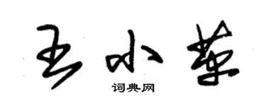朱锡荣王小革草书个性签名怎么写