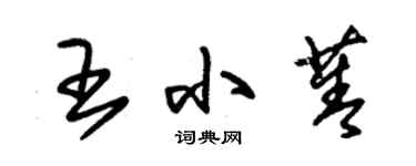 朱锡荣王小菁草书个性签名怎么写