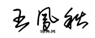 朱锡荣王凤秋草书个性签名怎么写