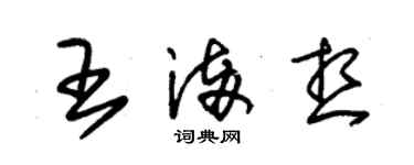 朱锡荣王满想草书个性签名怎么写