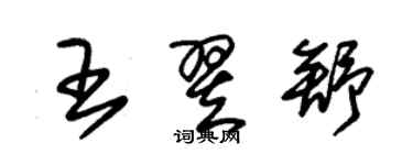 朱锡荣王翌舒草书个性签名怎么写