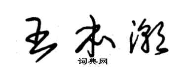朱锡荣王本潮草书个性签名怎么写