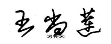 朱锡荣王尚莲草书个性签名怎么写