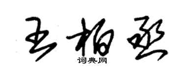 朱锡荣王柏丞草书个性签名怎么写