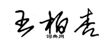 朱锡荣王柏杏草书个性签名怎么写