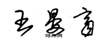 朱锡荣王晏齐草书个性签名怎么写