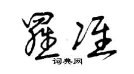 曾庆福罗准草书个性签名怎么写