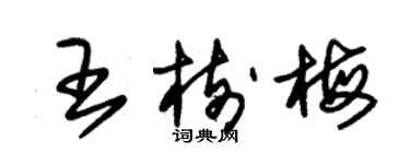 朱锡荣王树梅草书个性签名怎么写