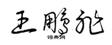 曾庆福王鹏非草书个性签名怎么写