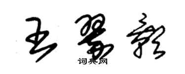 朱锡荣王翠影草书个性签名怎么写