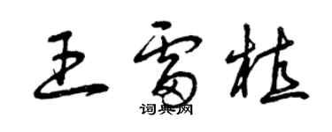 曾庆福王雷植草书个性签名怎么写
