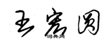 朱锡荣王宏圆草书个性签名怎么写