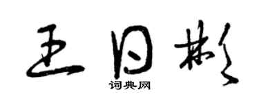 曾庆福王日彬草书个性签名怎么写