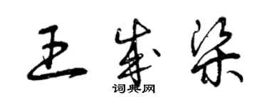 曾庆福王成梁草书个性签名怎么写