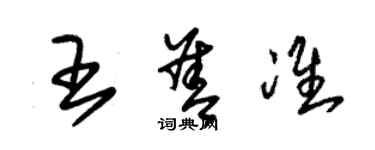 朱锡荣王善准草书个性签名怎么写