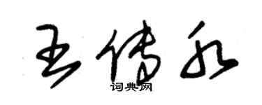 朱锡荣王传水草书个性签名怎么写