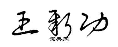 曾庆福王新功草书个性签名怎么写
