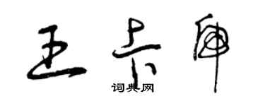 曾庆福王卡虎草书个性签名怎么写