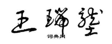 曾庆福王瑞垄草书个性签名怎么写
