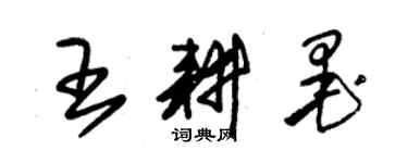 朱锡荣王耕墨草书个性签名怎么写