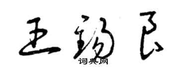 曾庆福王锡良草书个性签名怎么写