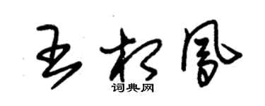 朱锡荣王相凤草书个性签名怎么写