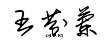 朱锡荣王芬兰草书个性签名怎么写