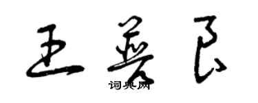 曾庆福王普良草书个性签名怎么写