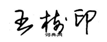 朱锡荣王树印草书个性签名怎么写