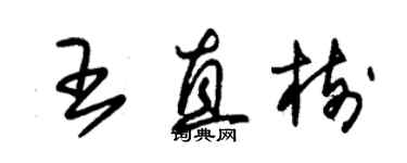 朱锡荣王直树草书个性签名怎么写