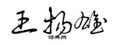 曾庆福王扬雄草书个性签名怎么写