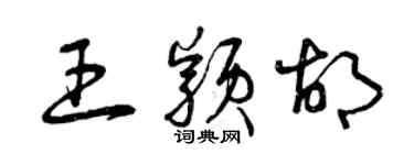 曾庆福王颖胡草书个性签名怎么写