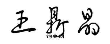 曾庆福王鼎晶草书个性签名怎么写