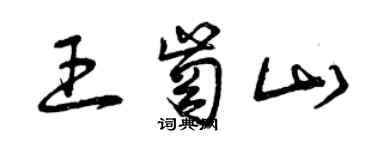 曾庆福王岗山草书个性签名怎么写