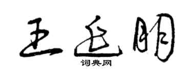 曾庆福王延朋草书个性签名怎么写