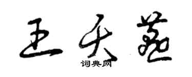 曾庆福王夭燕草书个性签名怎么写